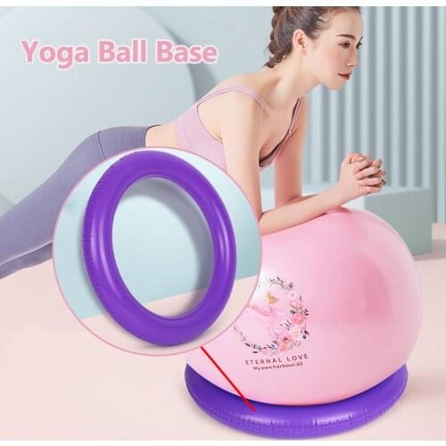 Yoga Ball Base Fitness Balance Ball Ring Thick Explosion-proof Stability Fixed Ring Base Maternity Training 42CM Large Size