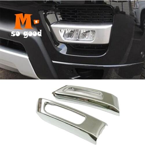 ABS Matte For Land Rover Range Rover Sport 2013 2014 2015 Car front fog lamp Light Cover Trim Car Accessories 2pcs