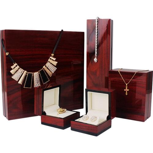 New Arrivals Classic Wooden Wedding Ring Box Small Trinket Jewellery Gift Storage Display Cases