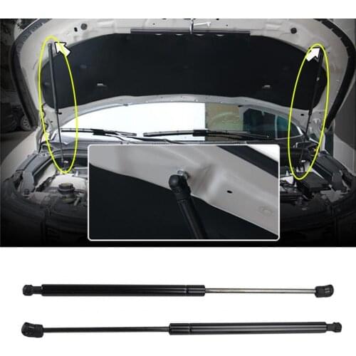 2Pcs Carbon Steel Front Hood Bonnet Support Lift Hydraulic Shock Strut Replacement for Hyundai Encino Shock Absorber
