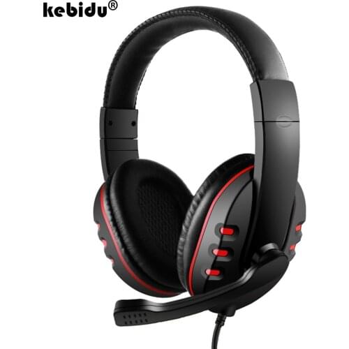 3.5mm Wired Headphones Gaming/Gamer Headset Game Earphones Microphone Volume Control for PS4 Play Station 4 For X Box One PC