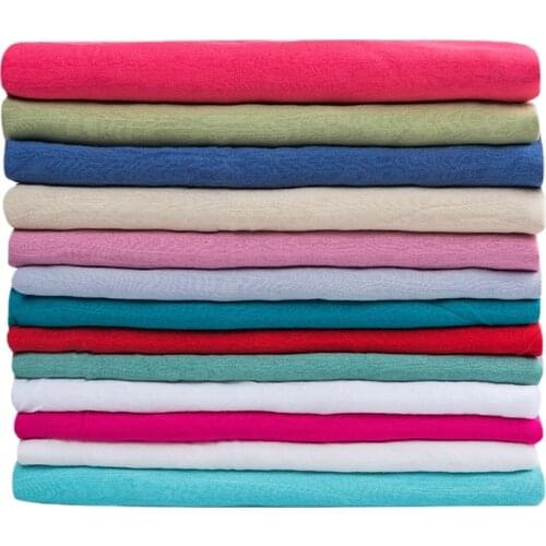 Width 59'' Tencel Bamboo Cotton Hemp Chinese Style Clothing Fabric By The Half-Meter For Dresses Hanfu Suit