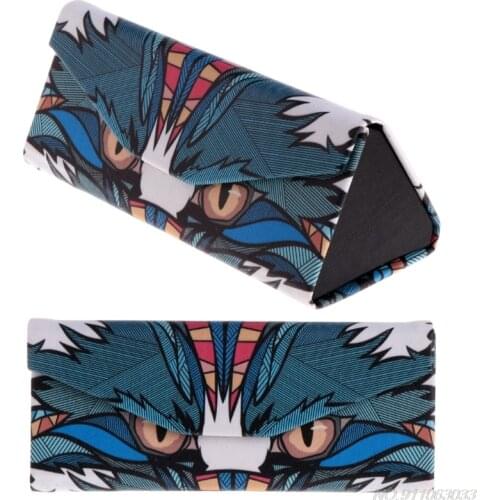 Triangle Foldable Glasses Case Cartoon Animal Eyeglasses Sunglasses Storage Box N12 20 Dropshipping