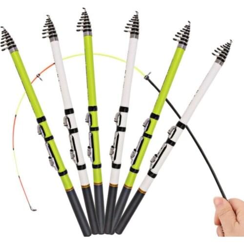 Fishing Rod Spinning Fly Carp Feeder Carbon Fiber 1.5M/1.8M/2.1M/2.4M/2.7M/3M Mini Travel Rod Reel Seat Outdoor Telescopic Rock