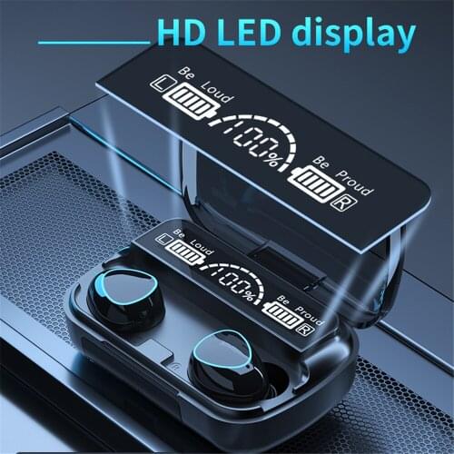 Upgraded M10 TWS HD LED Display Earphones HIFI Stereo Headset Wireless Headphones Bluetooth Music IPX7 Waterproof Sports Earbuds