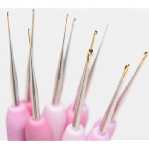 Japan tulip TER/TEL Crochet Hook Pink Resin handle Knitting Needles Original authentic Imported from Japan 1-1.75mm