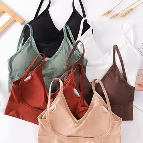 Women Breathable Tank Tops Underwear Seamless Bras Sleep Bra Yoga Sports Bra