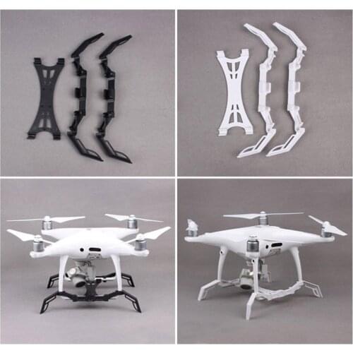 1 Pair Phantom 4 Landing Gear Lengthened Heightened Landing Skid Stabilizers Gimbal Protector Guard for DJI Phantom 4 Drone