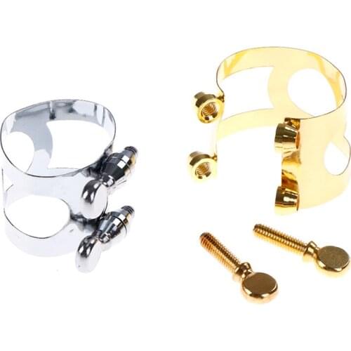 1PCS Clarinet Ligature Clip Fastener for Clarinet Parts Metal Stainless steel Mouthpiece Protection Diameter 27mm