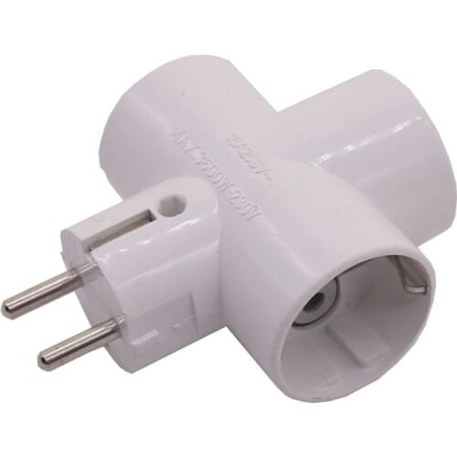 2PCS 16A MAX 250V 3600W Conversion Socket Wall Socket European Socket Power Supplies AC / DC Adapters Conversion Socket