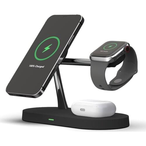 9V 15W Magnetic Three-In-One Wireless Car Charger Mobile Phone Watch Headset Magnetic Wireless Charging Fast Charging