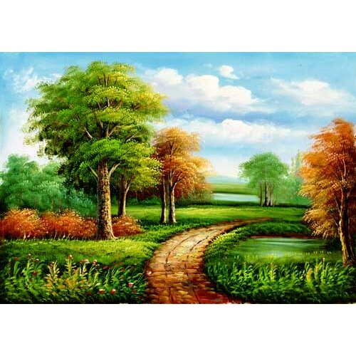 Free shipping big size art gobelin tapestry,famous design,Spring Lane,beautiful landscape picture