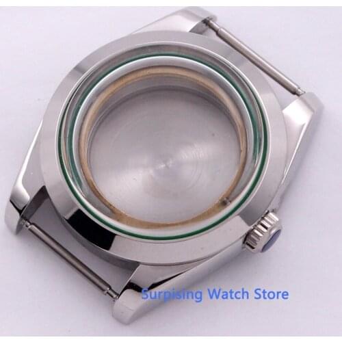 40mm Stainless Steel Watch Case with Mineral Glass Fit ETA 2836 MIYOTA Movement