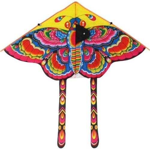 Children Cartoon Butterfly Kite Outdoor Sports Kids Play Game Black Tail Butterfly Kite Competition Toys 90*50CM