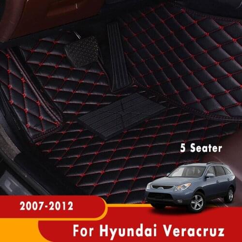 For Hyundai Veracruz 2012 2011 2010 2009 2008 2007 (5 Seats) Car Floor Mats Carpets Custom Floorliners Interior Auto Styling