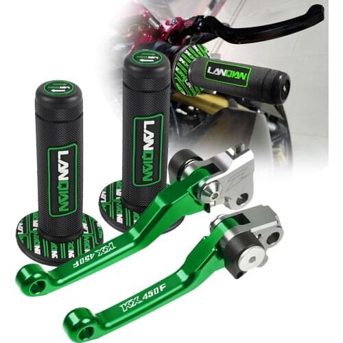 FOR KAWASAKI KX450F KX 450F KX450 F 2013-2018 2017 2016 2015 2014 Dirt Bike Accessories Brake Clutch Levers Hand Grip Handlebar