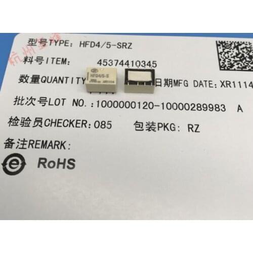 HOT NEW telecommunication 5V relay HFD4/5-S HFD4/05-S HFD4-5-S HFD4 5-S 5VDC DC5V 5V SOP8
