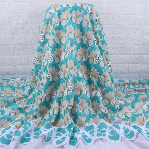 Zhenguiru Swiss Voile Fabric In Switzerland High Quality African Fabric Round Flowers Nigerian Fabric For Women Wedding A2000