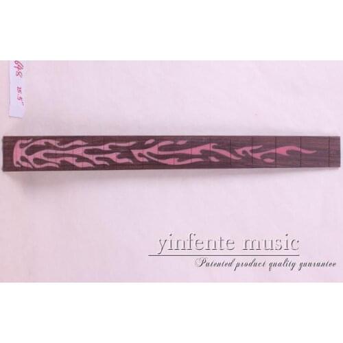 New high Quality 1 x 25.5 " Guitar Fretboard electric guitar rose Wood Fretboard Parts 1 # inlay