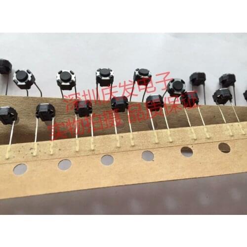Original new 100% EVD11D04K tact switch 6*6*4.3mm straight in line round 2pin inching switch key switch