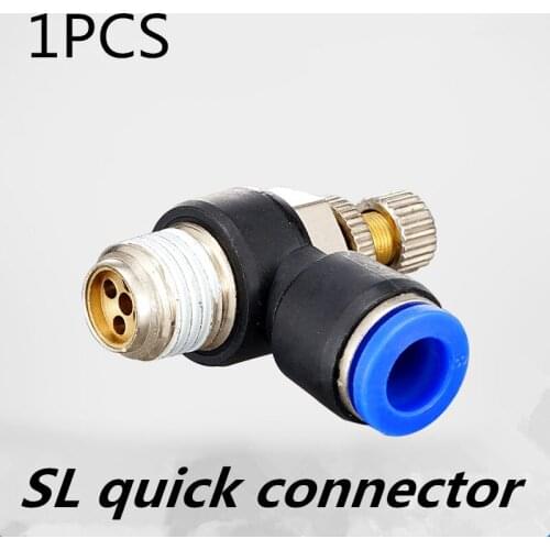 Pneumatic quick connect connector SL 4 6 8 10 12mm M5 "1/8" 1/4 "3/8" 1/2 air speed regulating valve Accelerator valve
