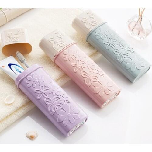 Portable Storage Box Travel Camping Toothbrush Case Bathroom Brush Wash Toothpaste Toothbrush Storage Box