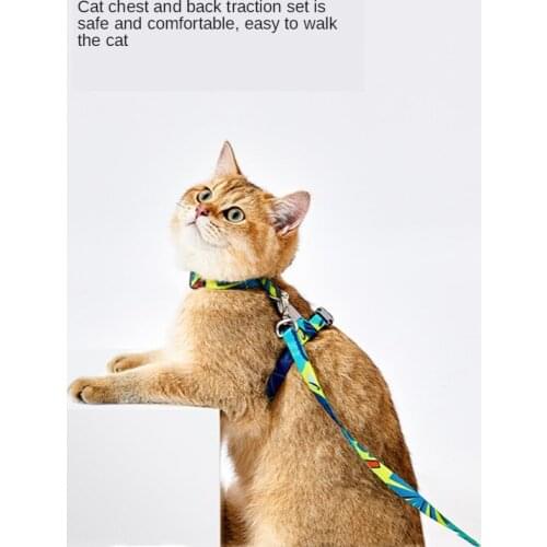 PETKIT Anti-strike Vest Type Cat Harness Adjustable Cat Leads Strong and Wear-resistant Cat Leash Cat Accessories Cat Supplies
