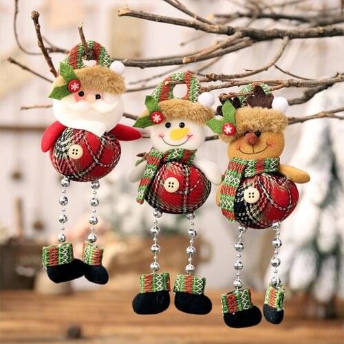Merry Christmas Decorations Christmas Tree Ornaments Hanging Doll Craft For Home Pendants Kids Gift Happy New Year 2022