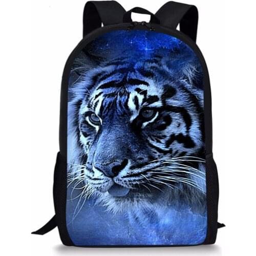 Cool Little Boys Tiger Head Leopard Backpack for School Child Unique Kids Bagpack ChildrenCute Book Bag Custom Mochila