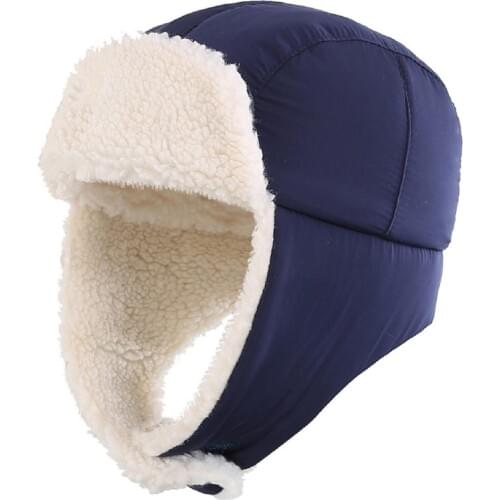 Connectyle Toddler Boys Girls Sherpa Earflap Hat Kids Windproof Winter Hat Snow Ski Hat