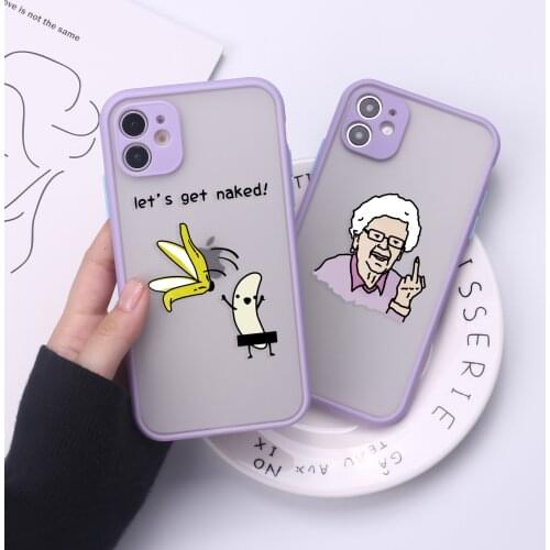 Cute Funny Memes Camera Protection Bumper Phone Cases For iPhone 11 Pro Max XR XS Max X 8 7 6S Plus Matte Shockproof Back Cover