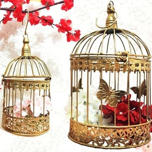 Modern Metal Birdcage Iron Birdcage Wedding Decoration Flower Cage Decoration Flower Pot Succulent Birdcage