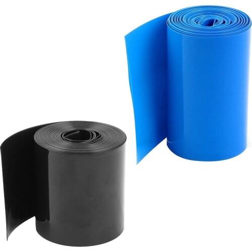 70mm / 44mm PVC Heat Shrink tubing 5m for 18650 Battery Pack