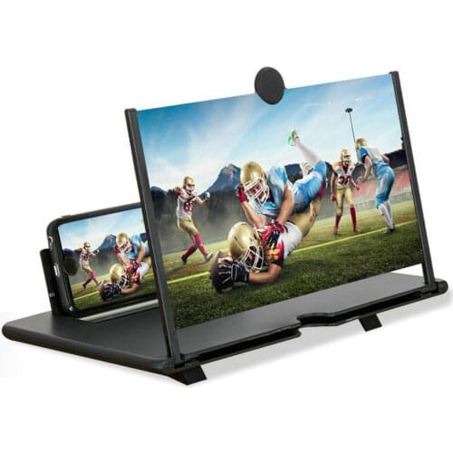 10/12inch 3D Screen Amplifier Mobile Phone Screen Video Magnifier For Cell Phone Smartphone Enlarged Screen Phone Stand Bracket