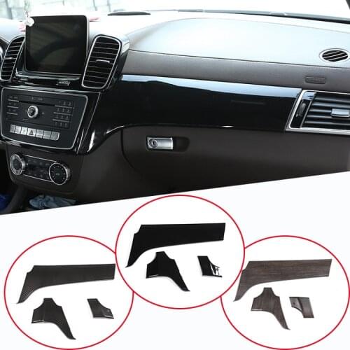 ABS Plastic Car Interior Center Console Protection Panel Cover Trim Accessory For Mercedes Benz GLE 350 GLS 400 Class 2016-2019