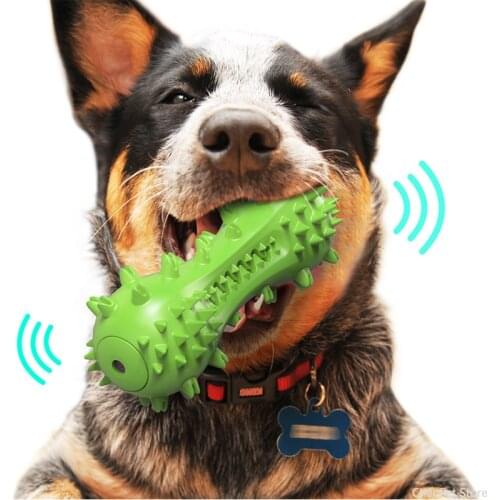 Dog Chew Toys Dog Toothbrush Brushing Stick Pet Supplies Puppy Toys Molar Tooth Cleaner Stick trainging Chew Dental Care Rubber