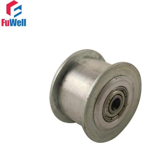 2pcs 3M 30T Timing Idler Pulley Without Teeth 5/6/7/8/10mm Inner Bore Idle Pulley 11/16mm Belt Width Bearing Synchronous Wheel