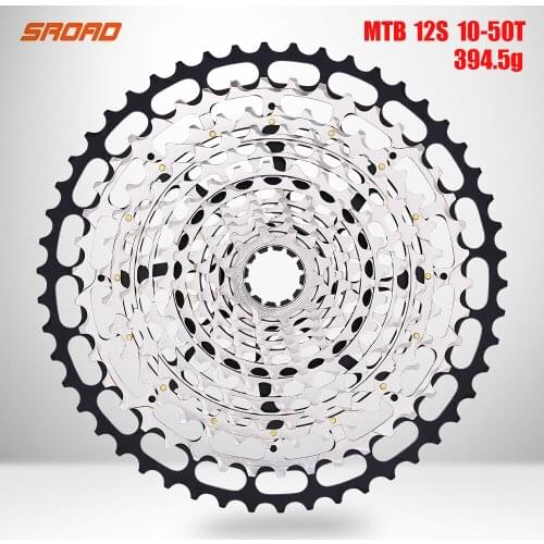 SROAD 12s Cassette10-50T 12 speed MTB Bicycle Cassette CNC Bike Freeewheel fits SRAM XD Super Light CNC Bicycle Cassette