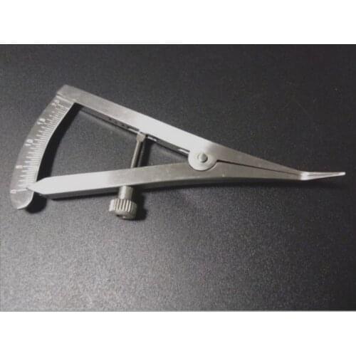 1 PCS Metal Dental Gauge Caliper Dental Caliper Elbow Dental Lab Orthopedic Tool Castroviejo Bone Calipers