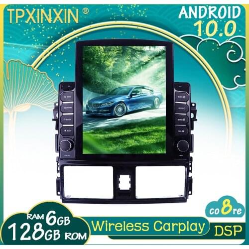 10.0 For Toyota Yaris/Vios 2013-2016 Android Car Stereo Car Radio with Screen Tesla Radio Player Car GPS Navigation Head Unit