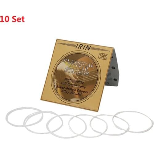 10 Set IRIN C660 Acoustic Classical Guitar Strings Nylon Silver Plated Copper Alloy Wound