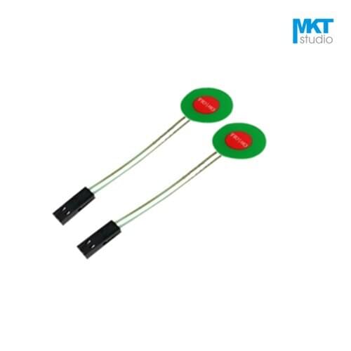 100Pcs Circular 20mm Green ON/OFF 1*1 Membrane PVC Matrix Keypad Panel Switch For MCU Interface