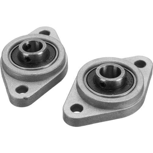 2Pcs Self-aligning KFL08 Rhombic Pillow Flange Block Bearing Zinc Alloy 8mm Bore Diameter For Spin Food Machine Mayitr
