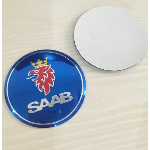 4pcs 56mm 60mm 65mm 68mm for Saab 9-3 9-5 9-2x 9-5x Car Wheel Center Cover Hub Cap Badge Emblem Sticker Car styling