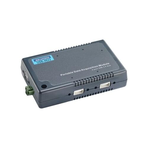 5-port High-speed USB 2.0 Isolator 480 Mbps DIN-rail mounting USB-4622