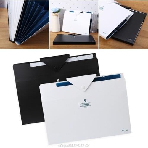5 layer Expanding File Folder Organ Bag A4 Organizer Paper Hold Document Folder A12 21 Dropship