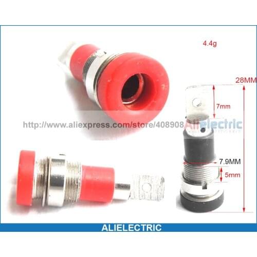 50pcs Copper Banana Socket 4mm Jack to Banana Plug Binding Post Probes Power