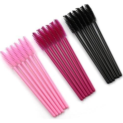Dibos 50Pcs Eyelash brushes Makeup Disposable Mascara Wands ApplicatorCosmetic Brush Makeup Tools brushes for eyelashes