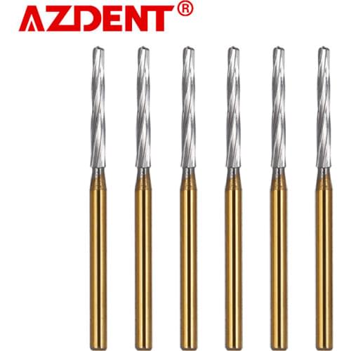 6 Pcs/Box Dental Drills Lab Tungsten Steel Carbide Burs Dental Clinical Zekrya FG Finishing Burs High Speed Cutters 28mm Sale