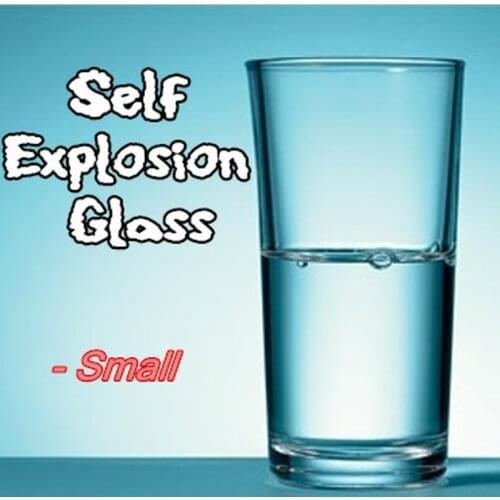 6pcs Self Explosion Glass (Small,H8.5cm*Dia5.7cm) Magic Tricks For Professional Magician,Stage Close Up,Mentalism,Accessories